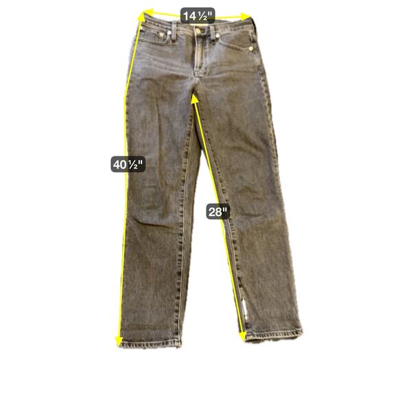 Madewell Jeans Adult Size 25 Black The Perfect Vintage Jean Washed Womens - Picture 2 of 16